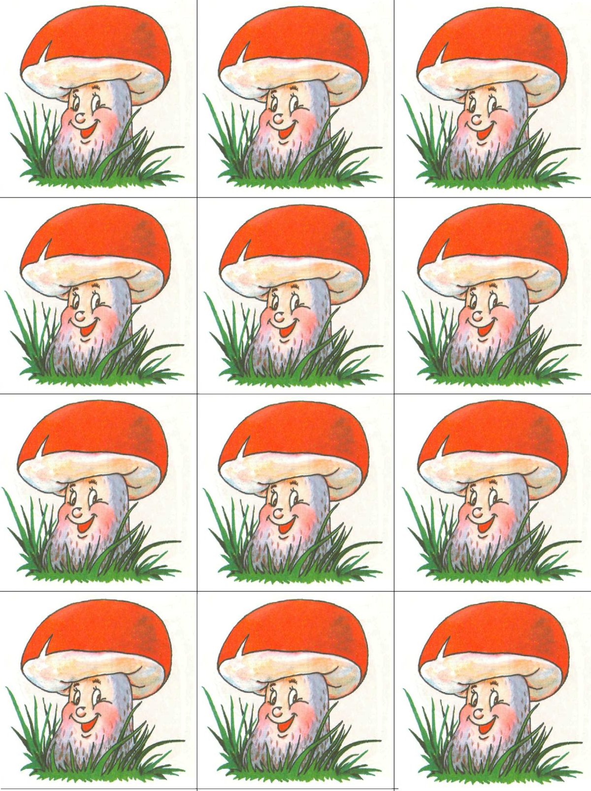 Мухомор для украшения группы детей