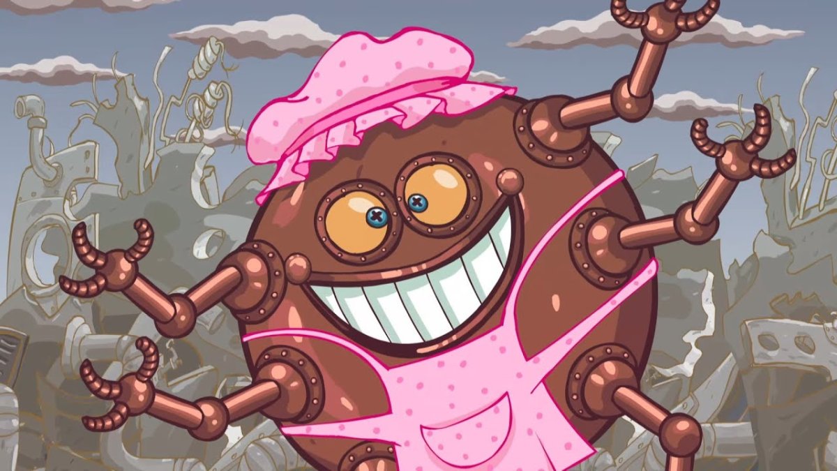 Мультфильм Смешарики железная няня