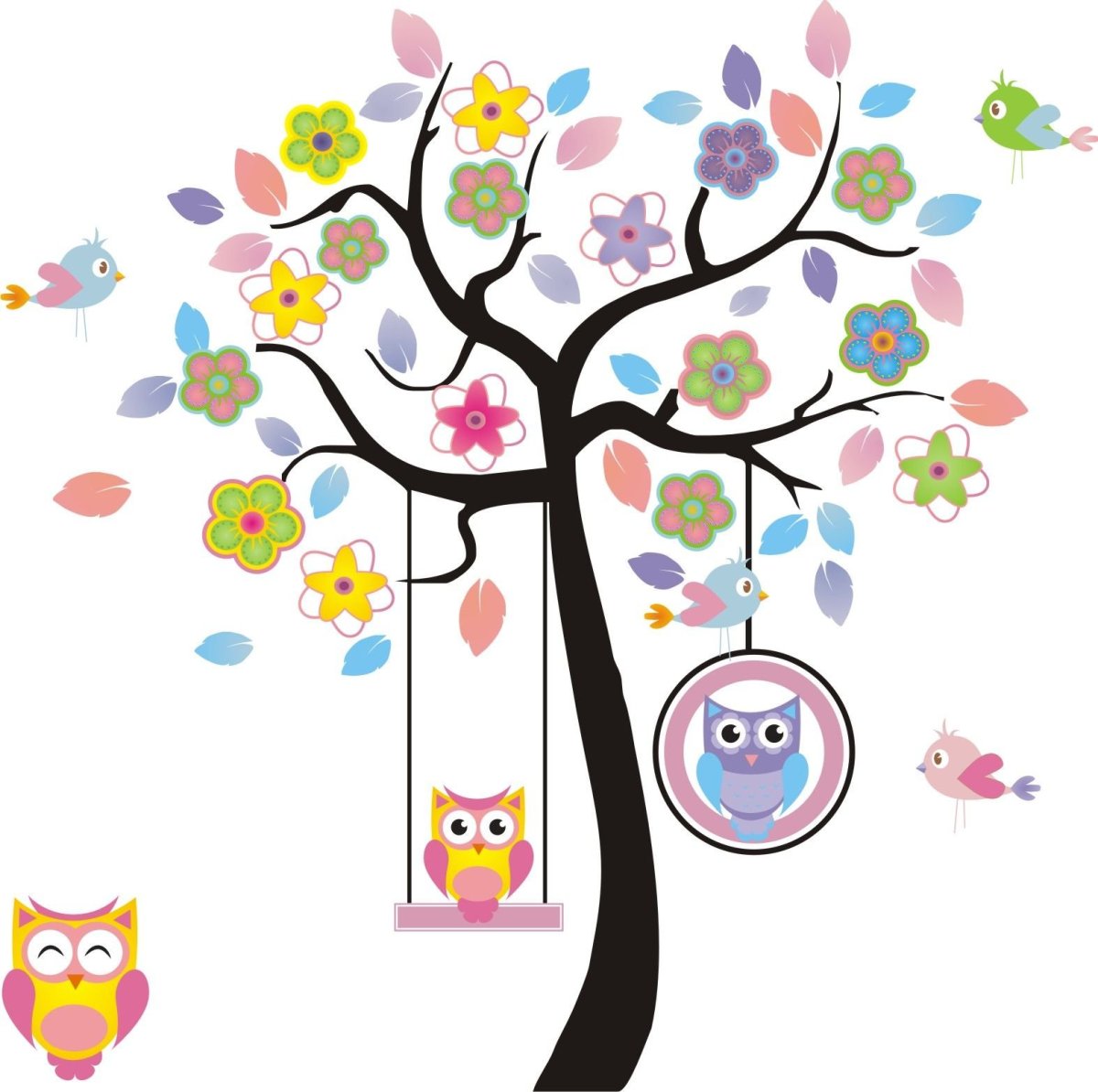 Дерево с совушками