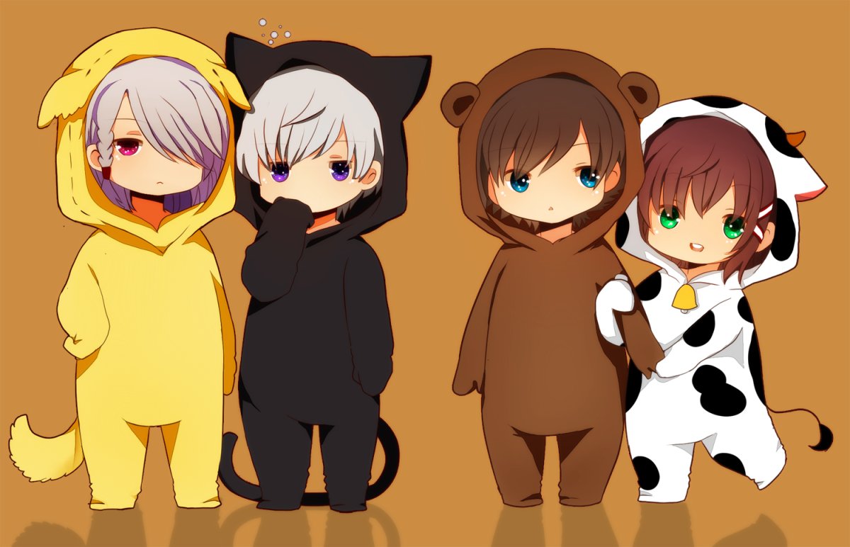 Аниме Чиби в кигуруми