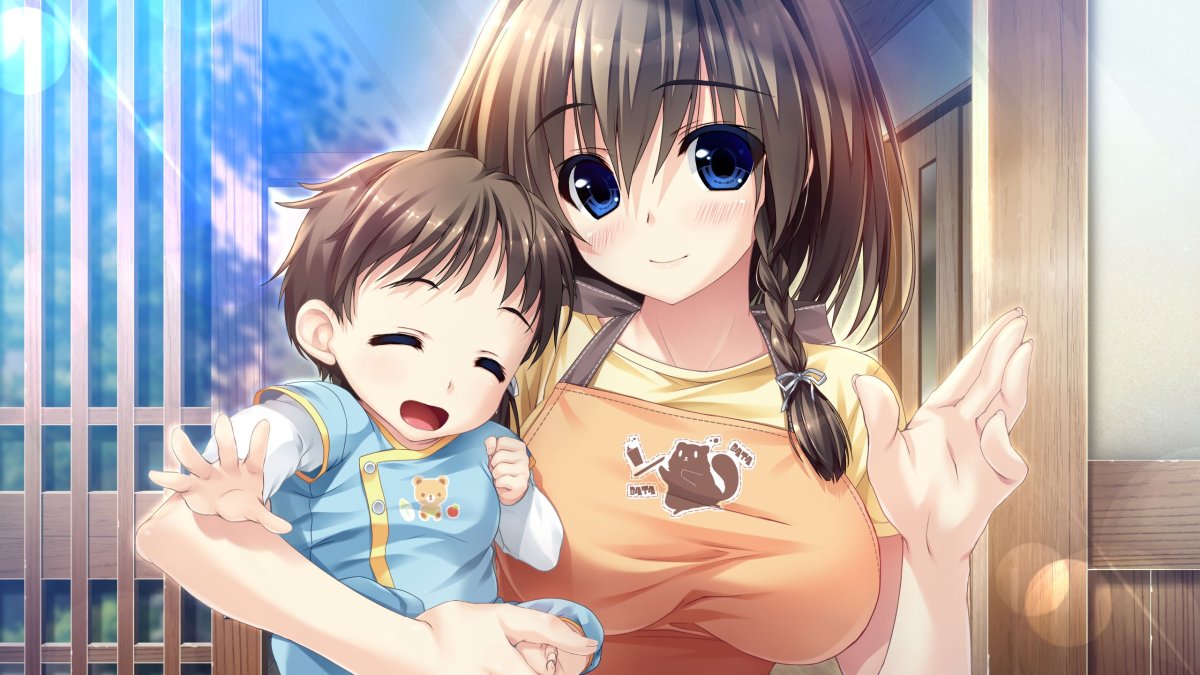 Аниме мать и ребенок