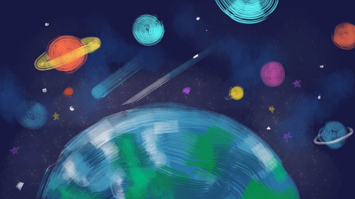 Космос иллюстрация