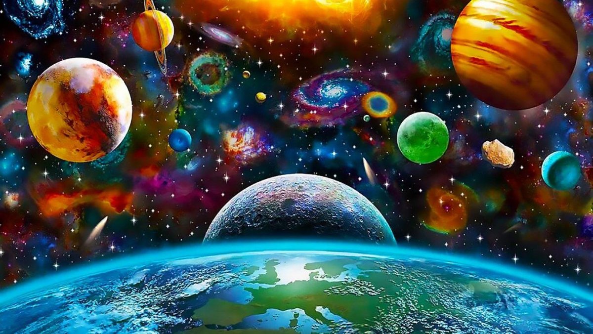 Космос мультяшный