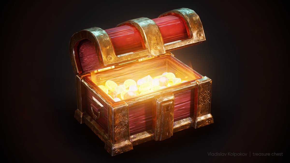 Сундук мультяшный