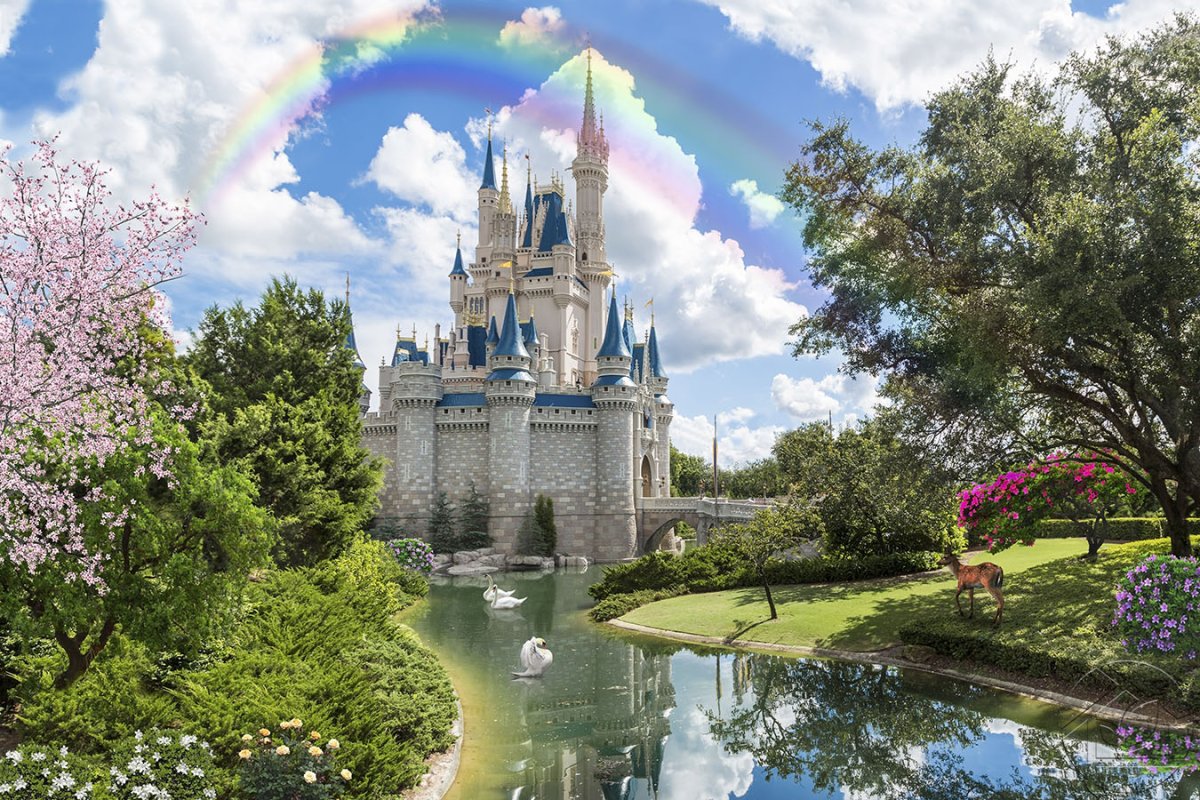 Фон сказочный замок