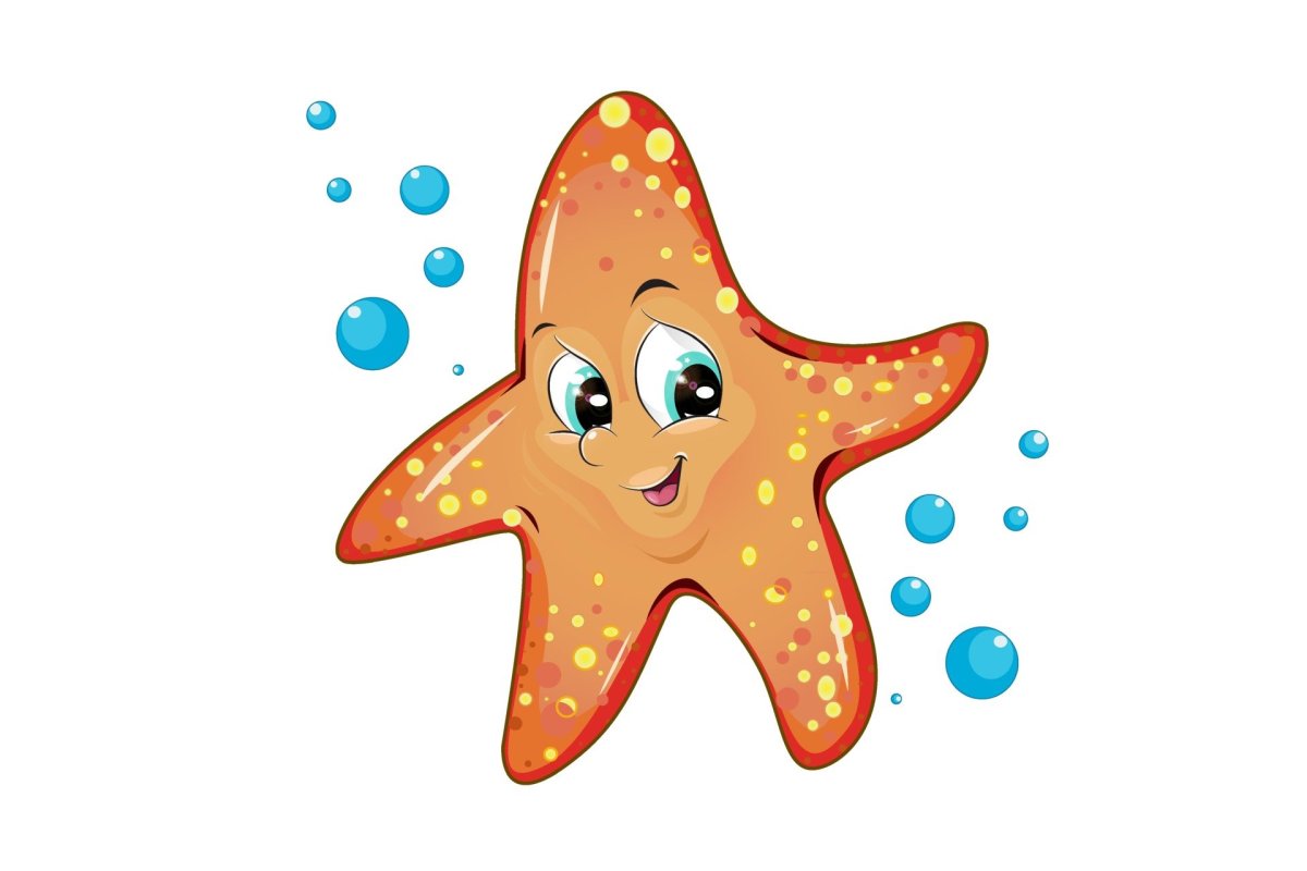 Морские звезды мультяшные