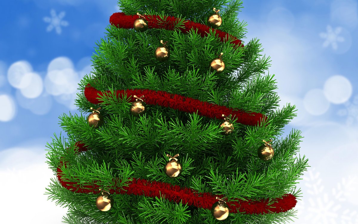 Красивая елка