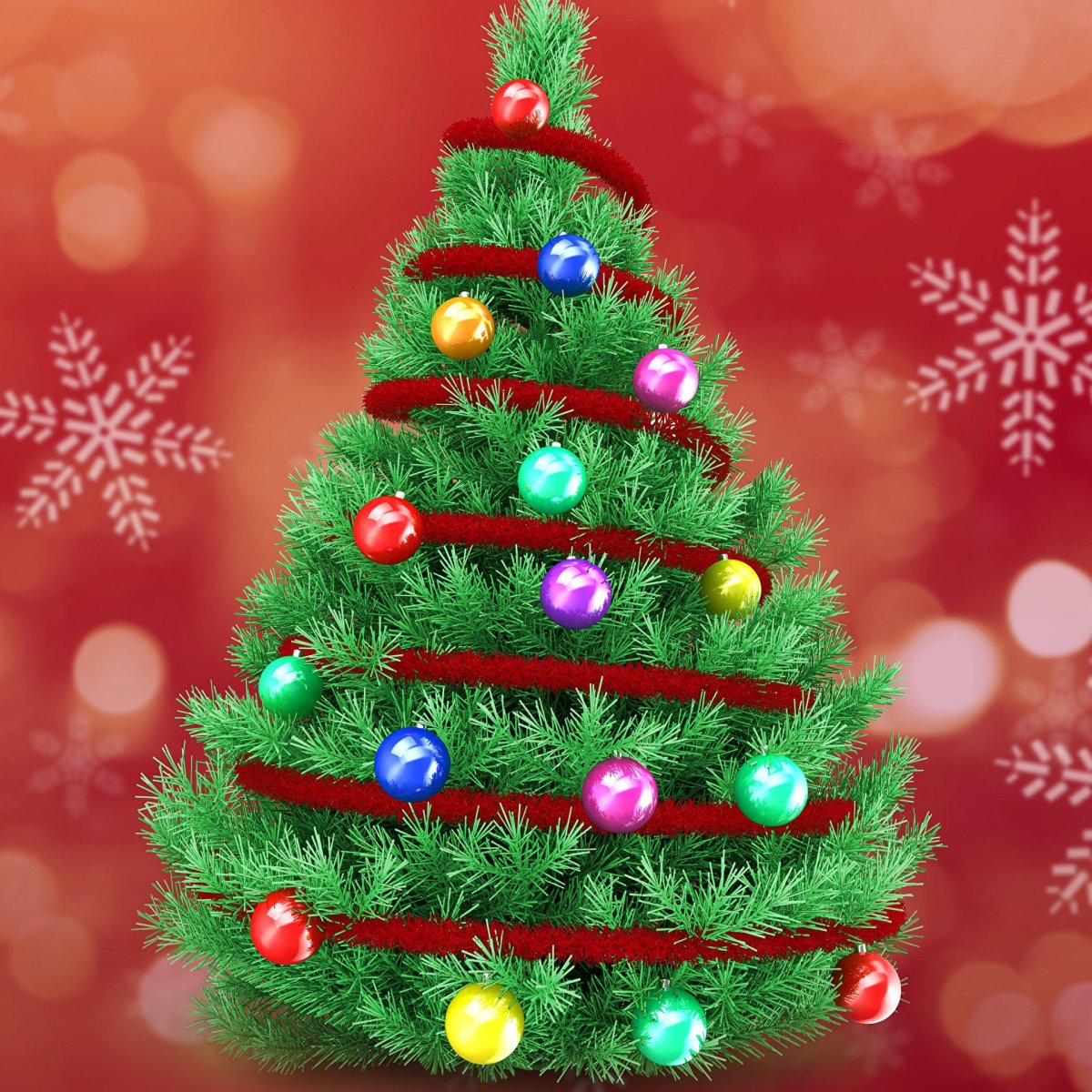 Елка с шарами