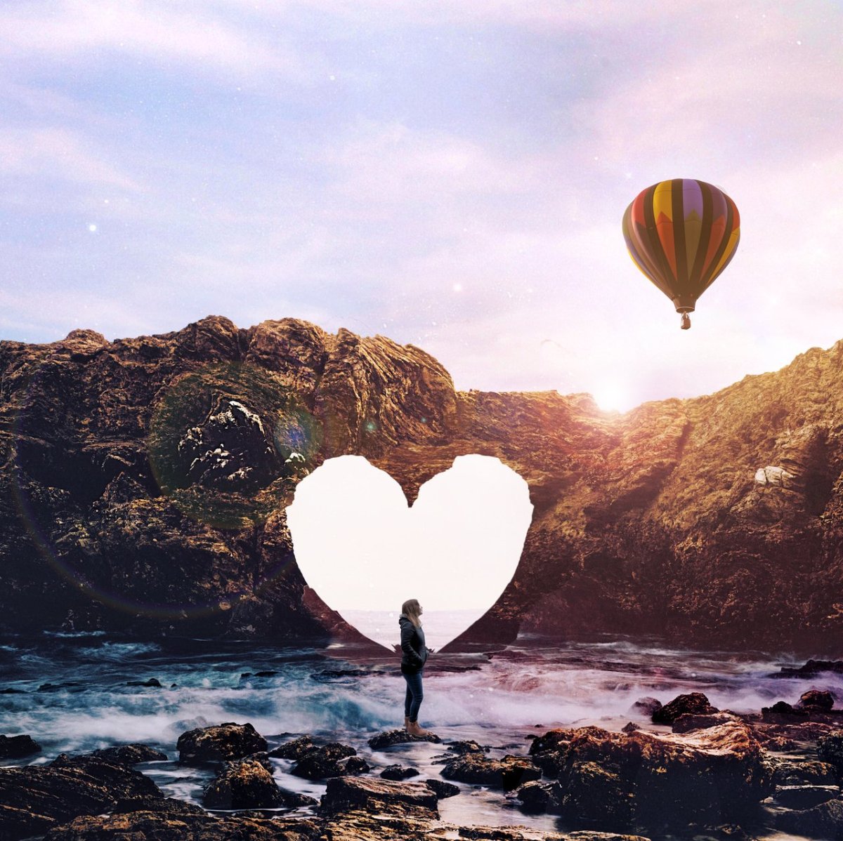 Сердце в небе арт