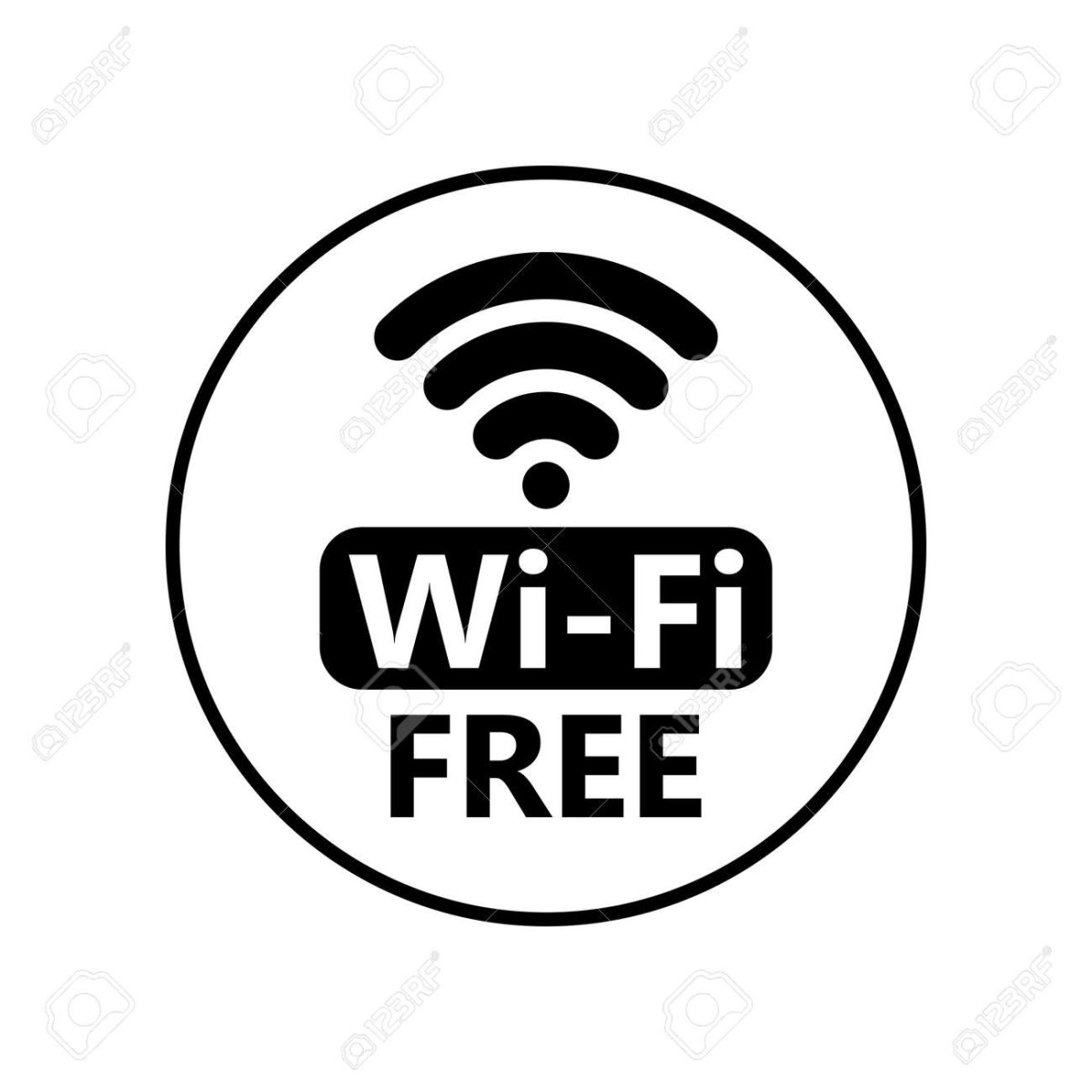 Free WIFI табличка