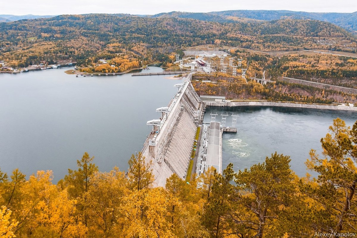 Дивногорск ГЭС смотровая