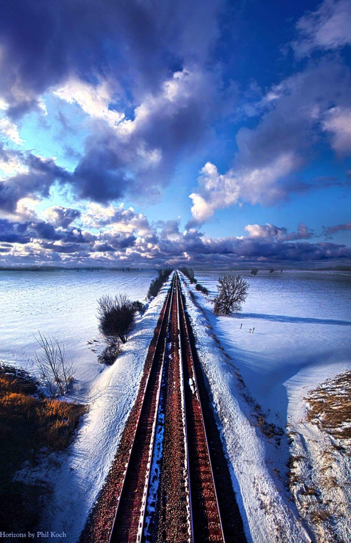 Пейзаж с железной дорогой