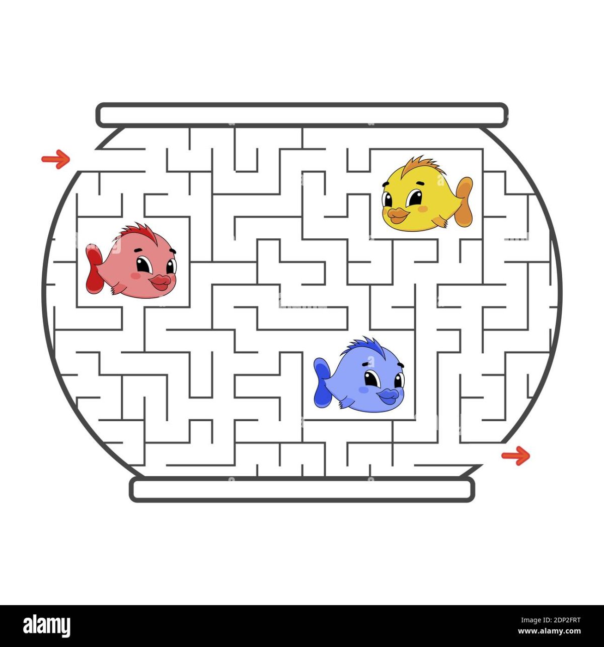 Лабиринт рыбы для детей