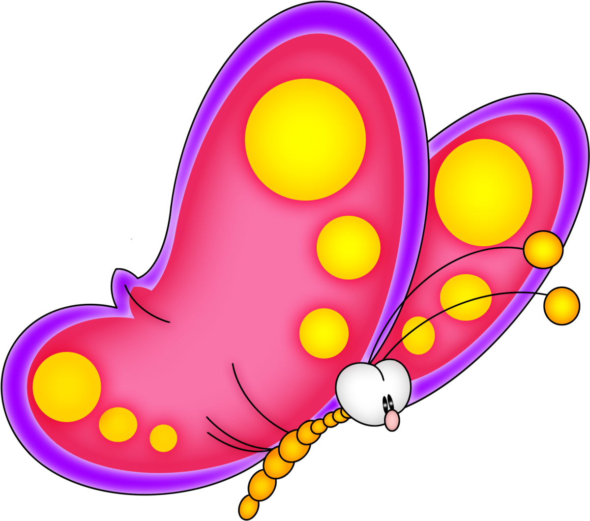 Бабочки мультяшные нежные картинки