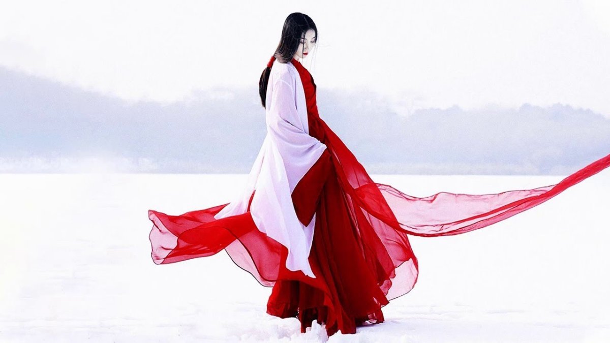 Кимоно Ханьфу красное