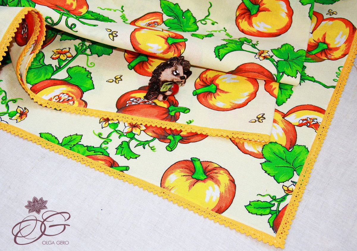 Скатерть с тыквами