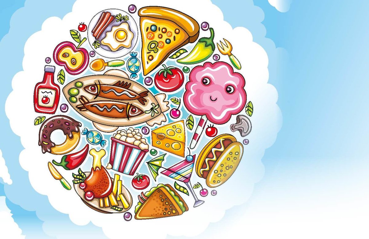 Планета еды рисунок