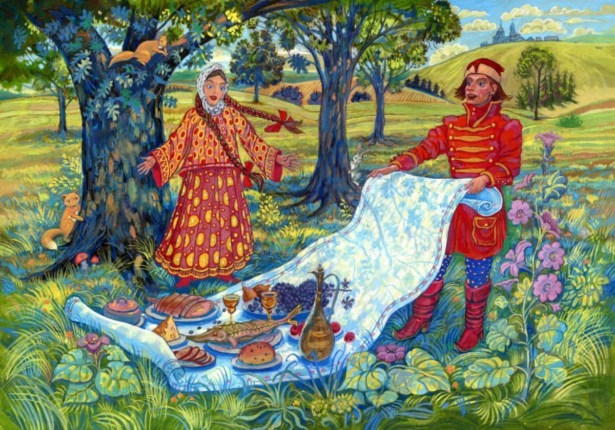 Русские символы из еды