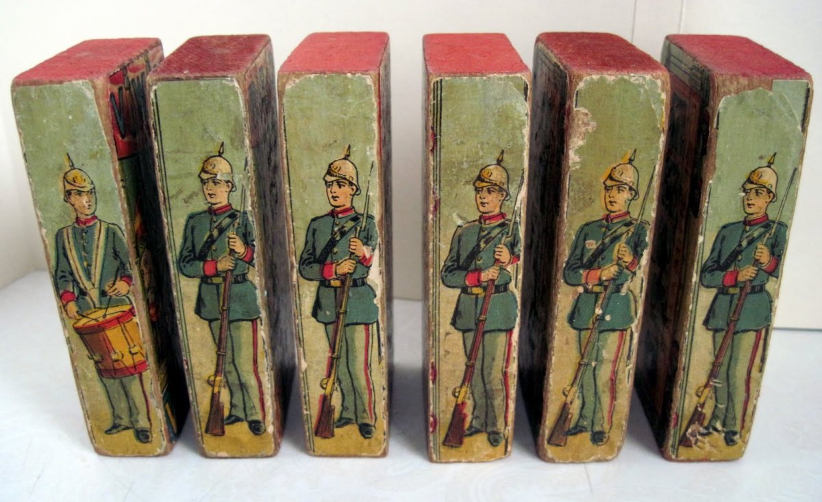 Оловянный солдатик 54 мм. Набор 7 фигур.оркестр гренадерского полка