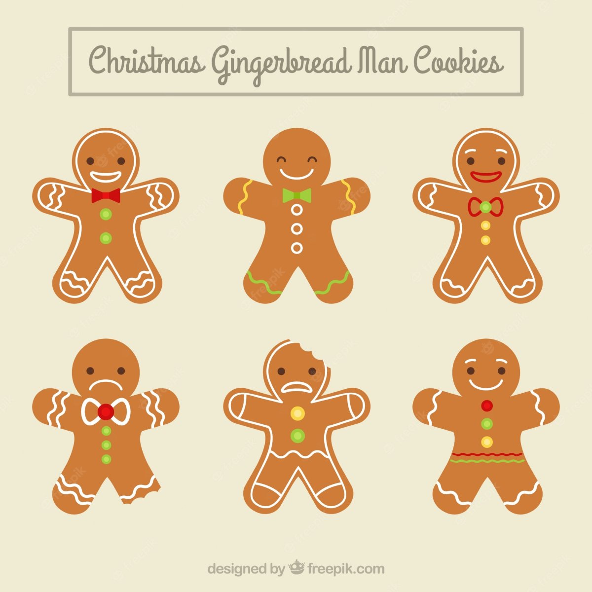 Gingerbread man вектор