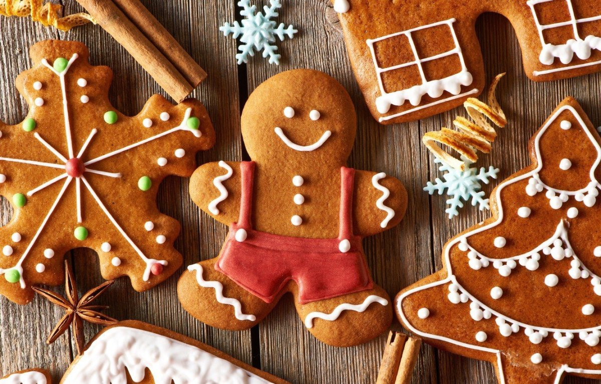 Gingerbread man раскраска для детей