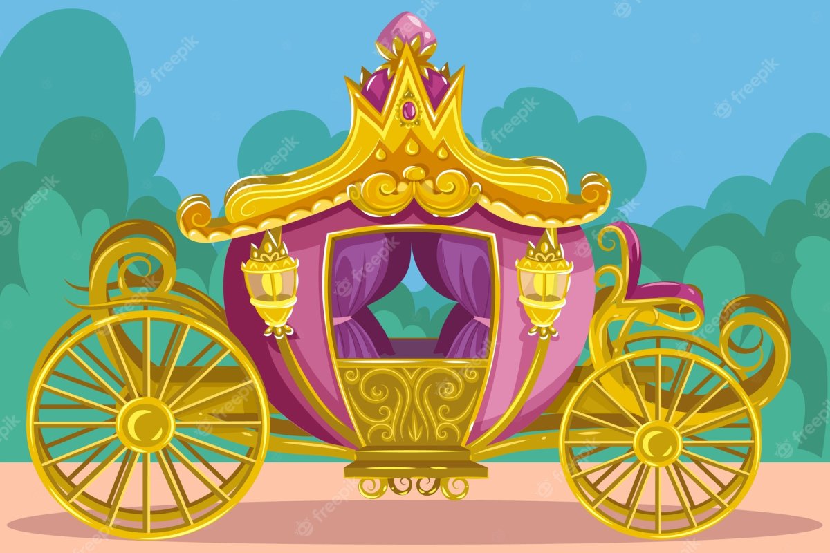 Карета из сказки картинки для детей 4-5
