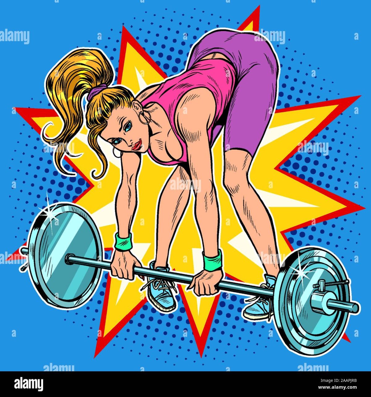 Спортивная девушка рисунок