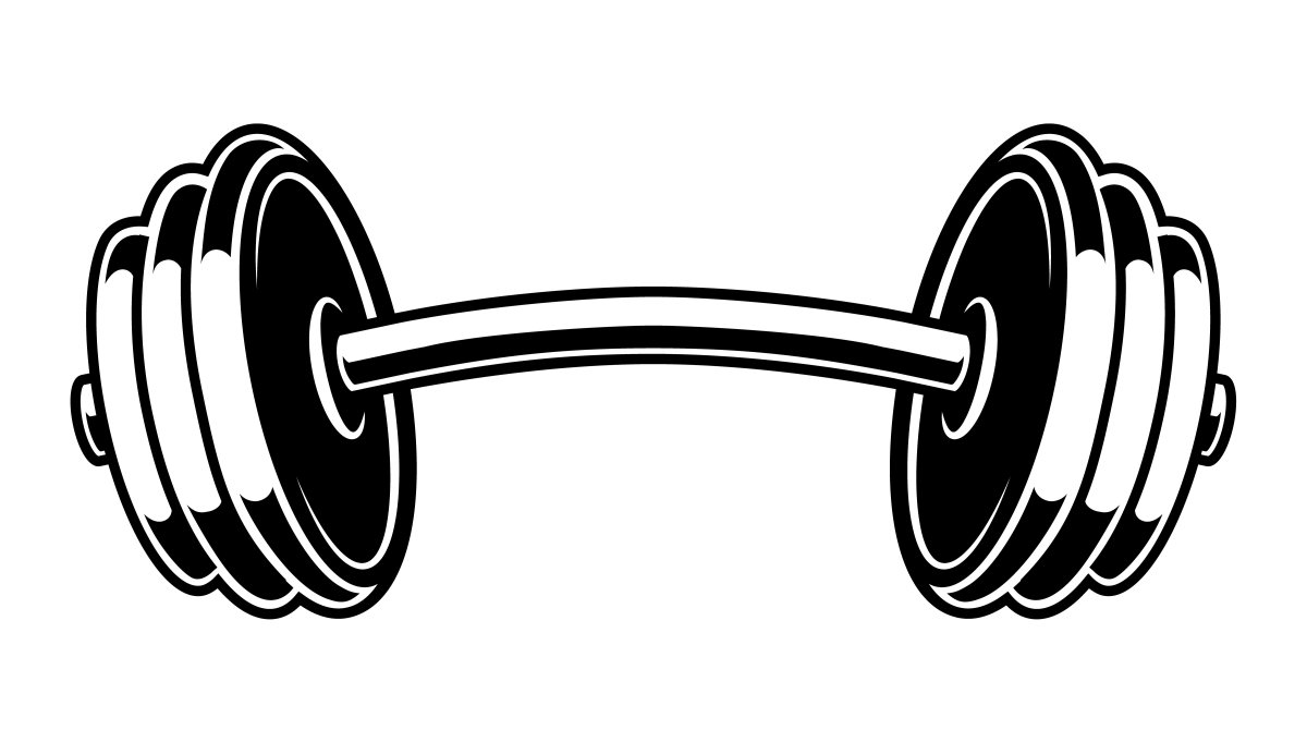 Штанга черно белая