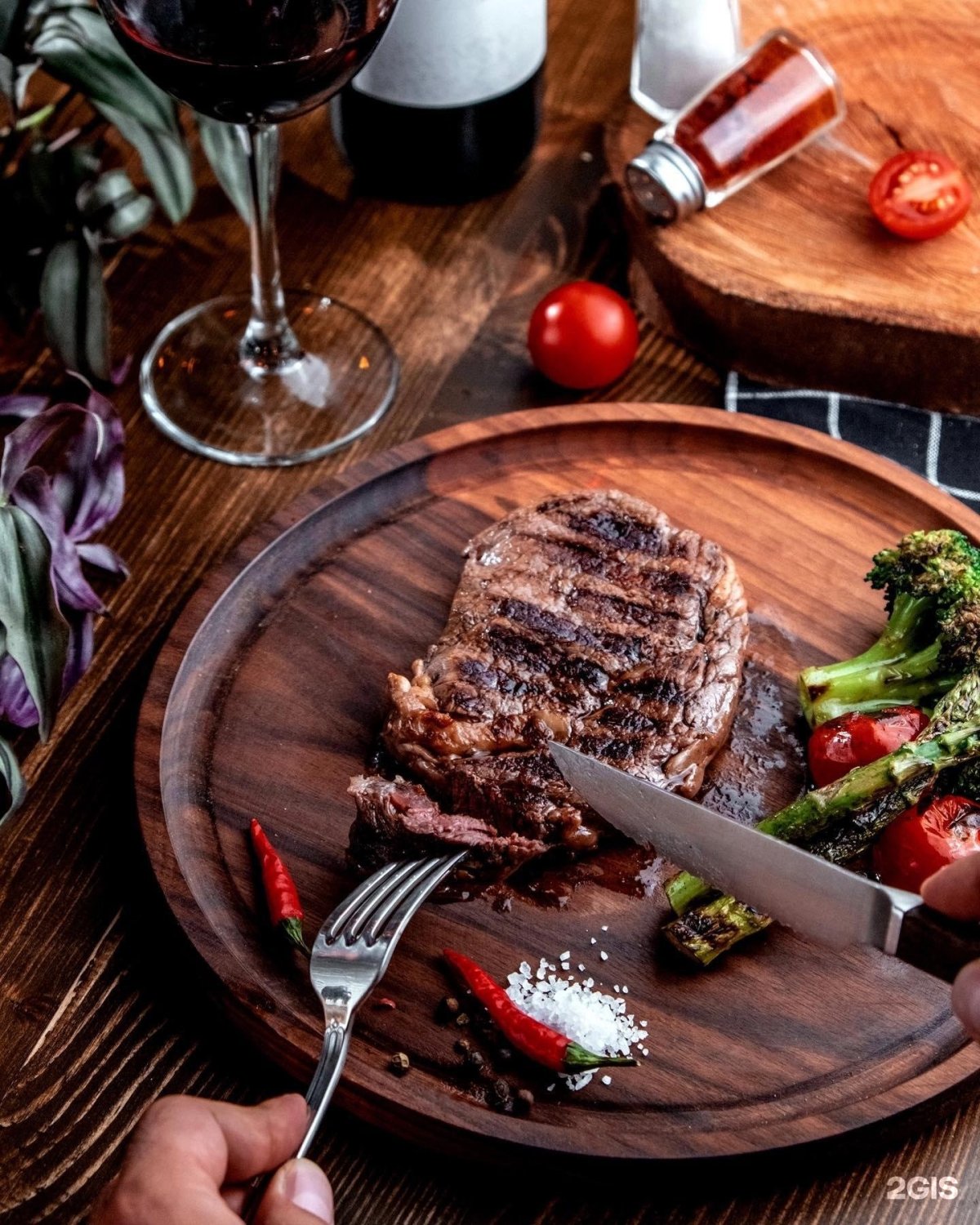 Мясо в ресторане