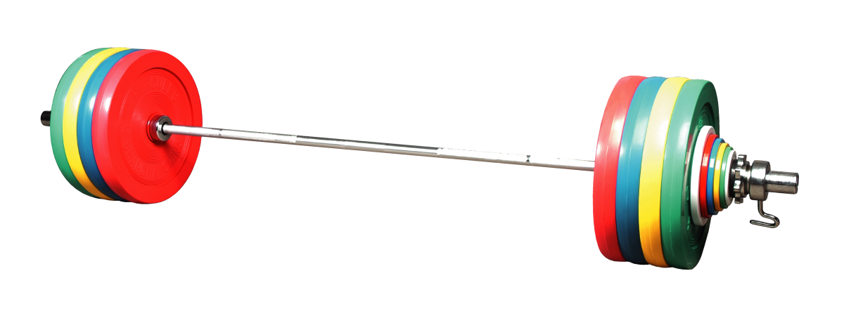 Спортивный инвентарь на белом фоне