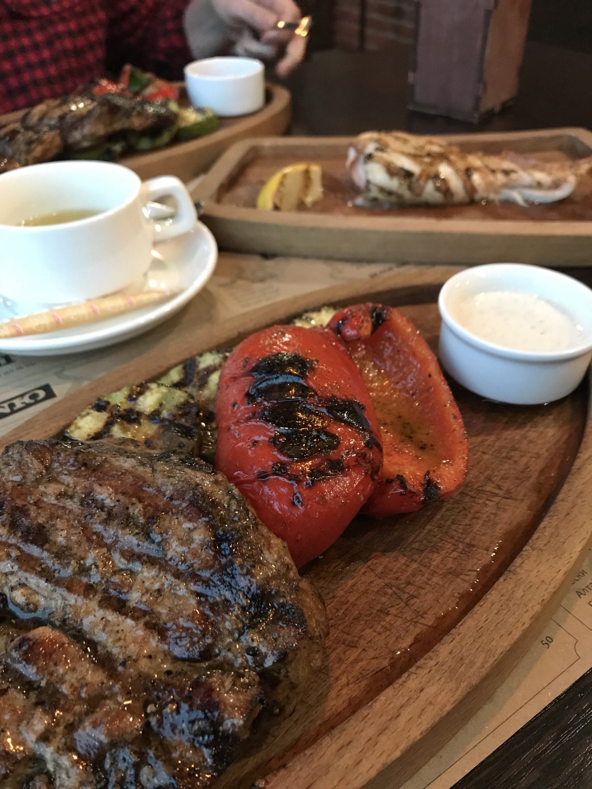 Ресторан еда стейк