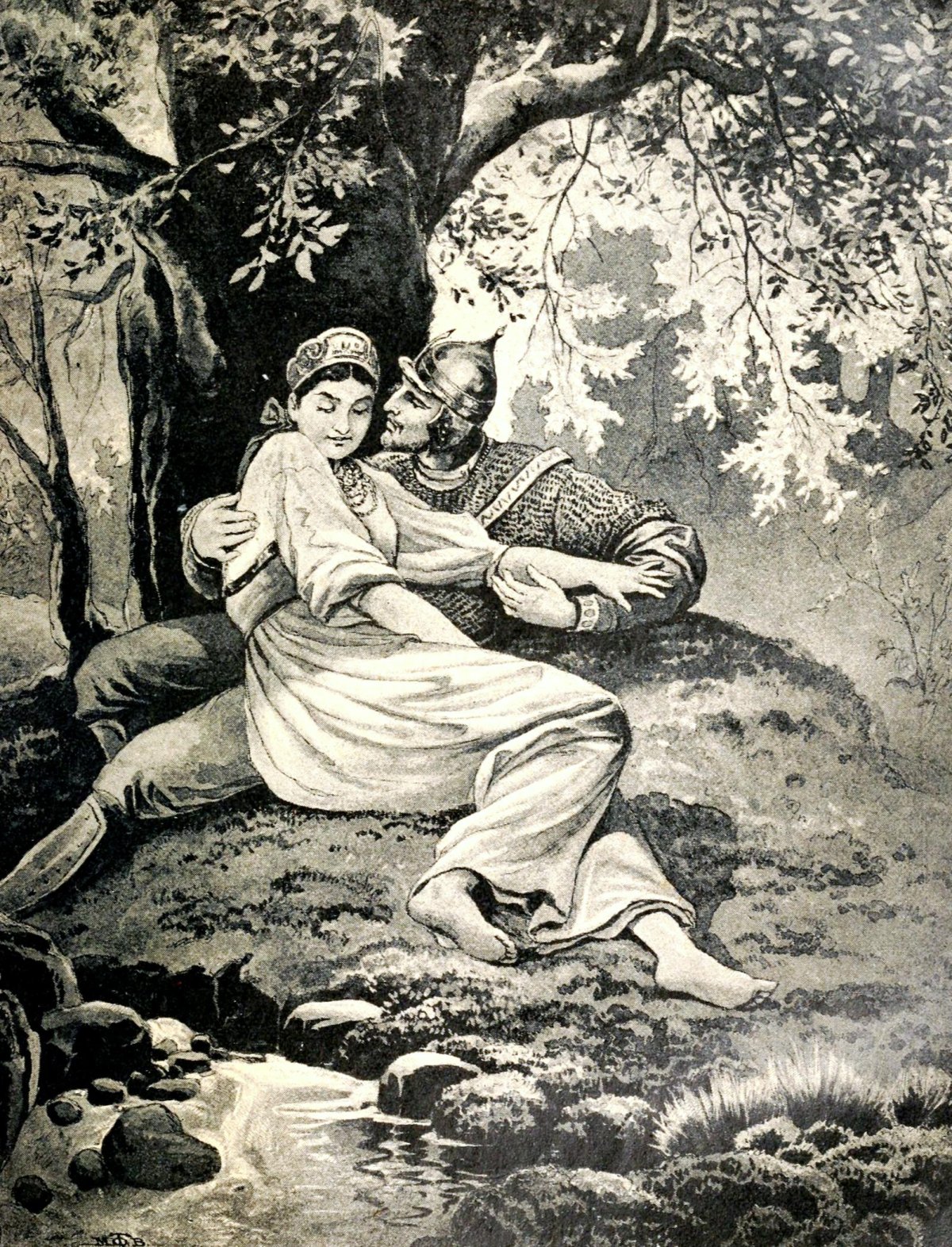 Мцыри иллюстрации Врубеля