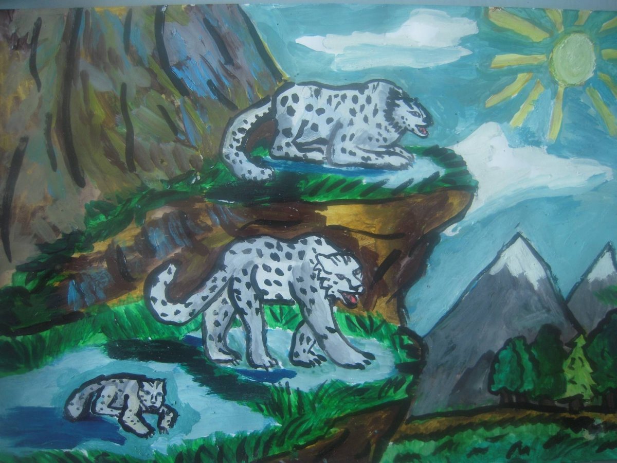 Иллюстрация к эпизоду Мцыри с Барсом