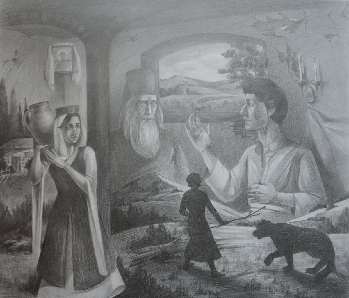 Мцыри битва с Барсом