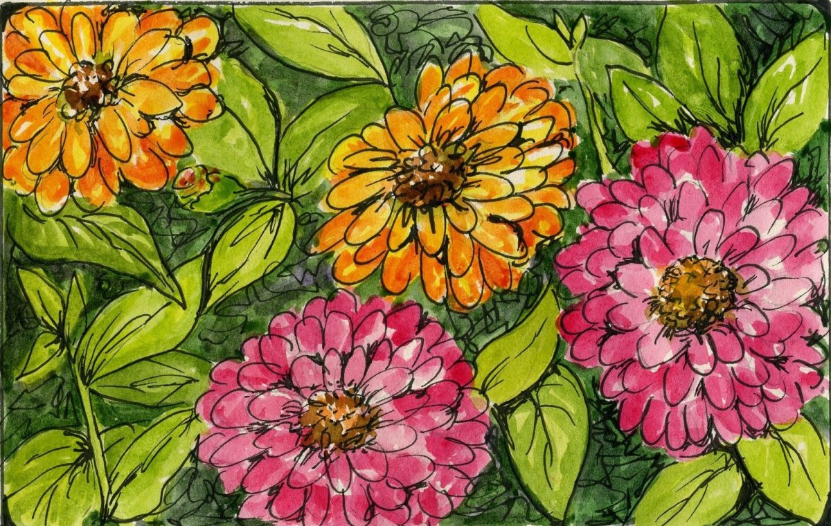 Цинии картины New American Art