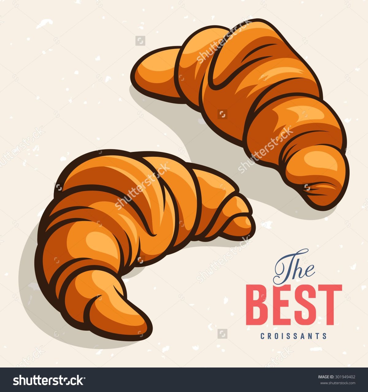 Круассан мультяшная