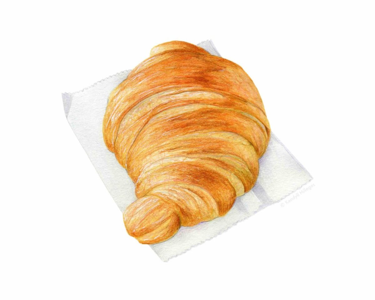 Круассан в векторной графике