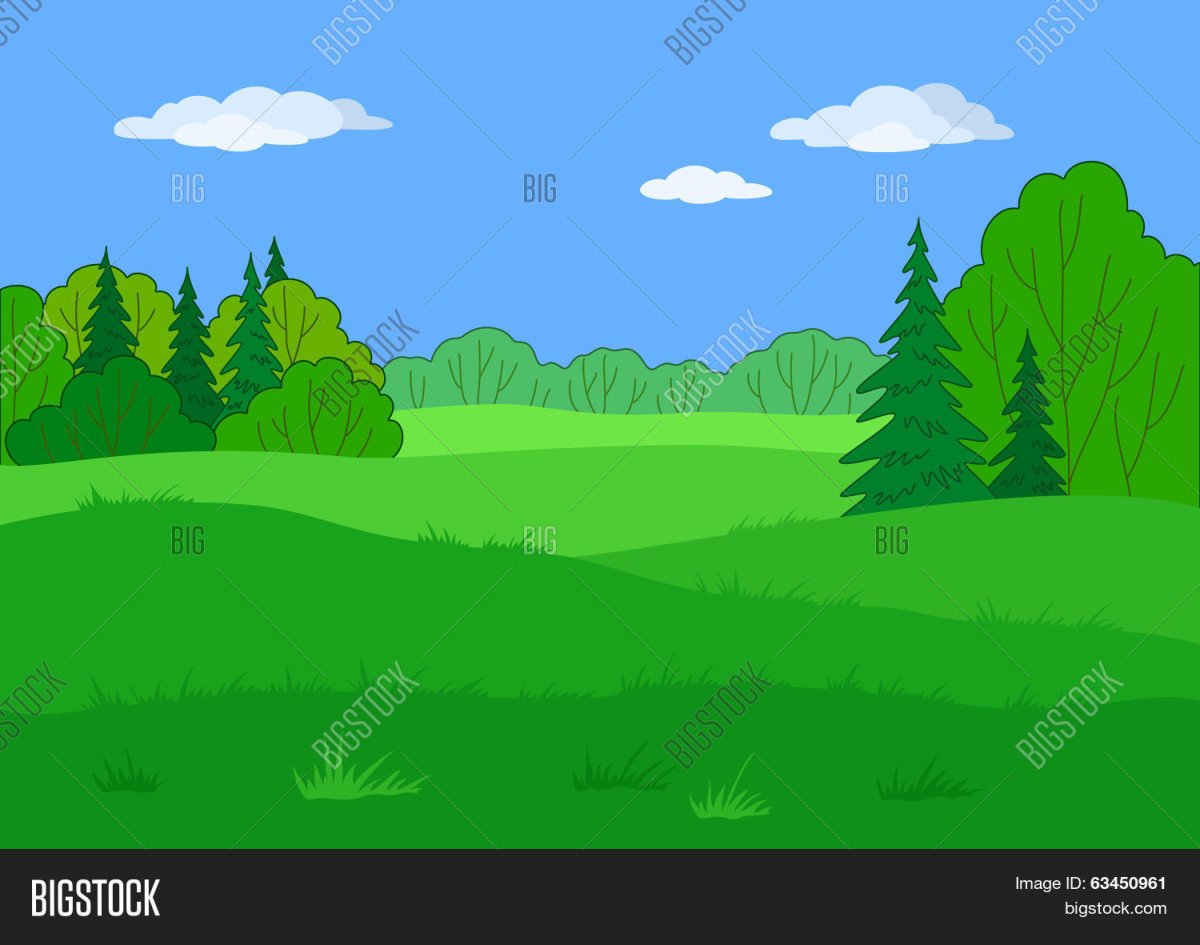 Опушка леса из мультика