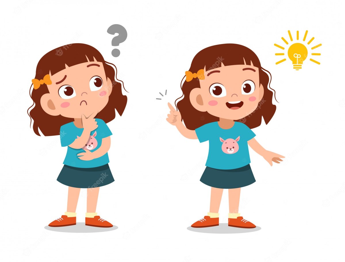 Мальчик и девочка думают