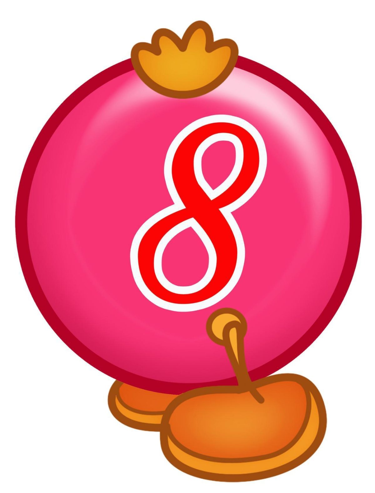 Гусеничка с цифрами для детского сада