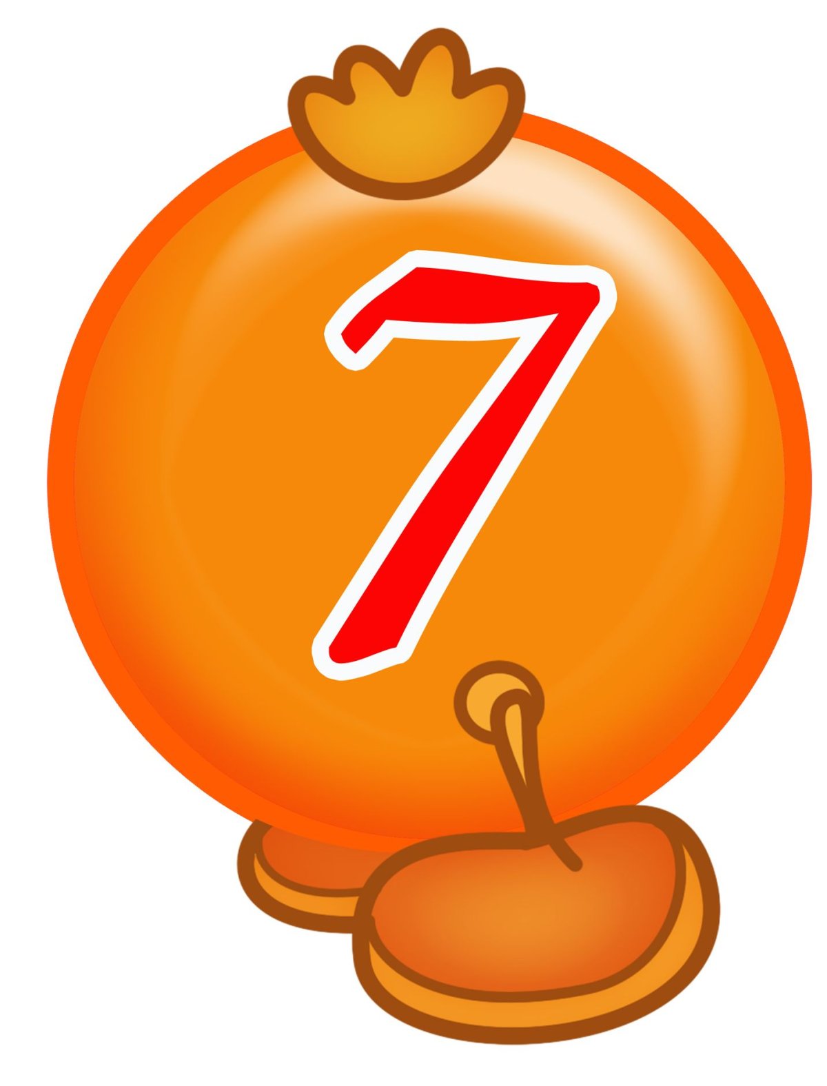 Гусеница с цифрами