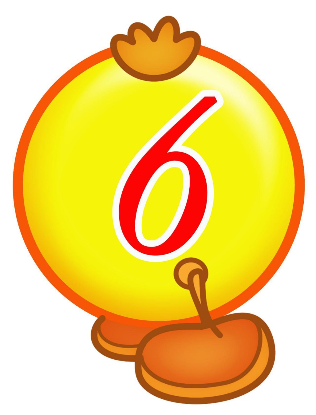 Гусеница с цифрами для детей