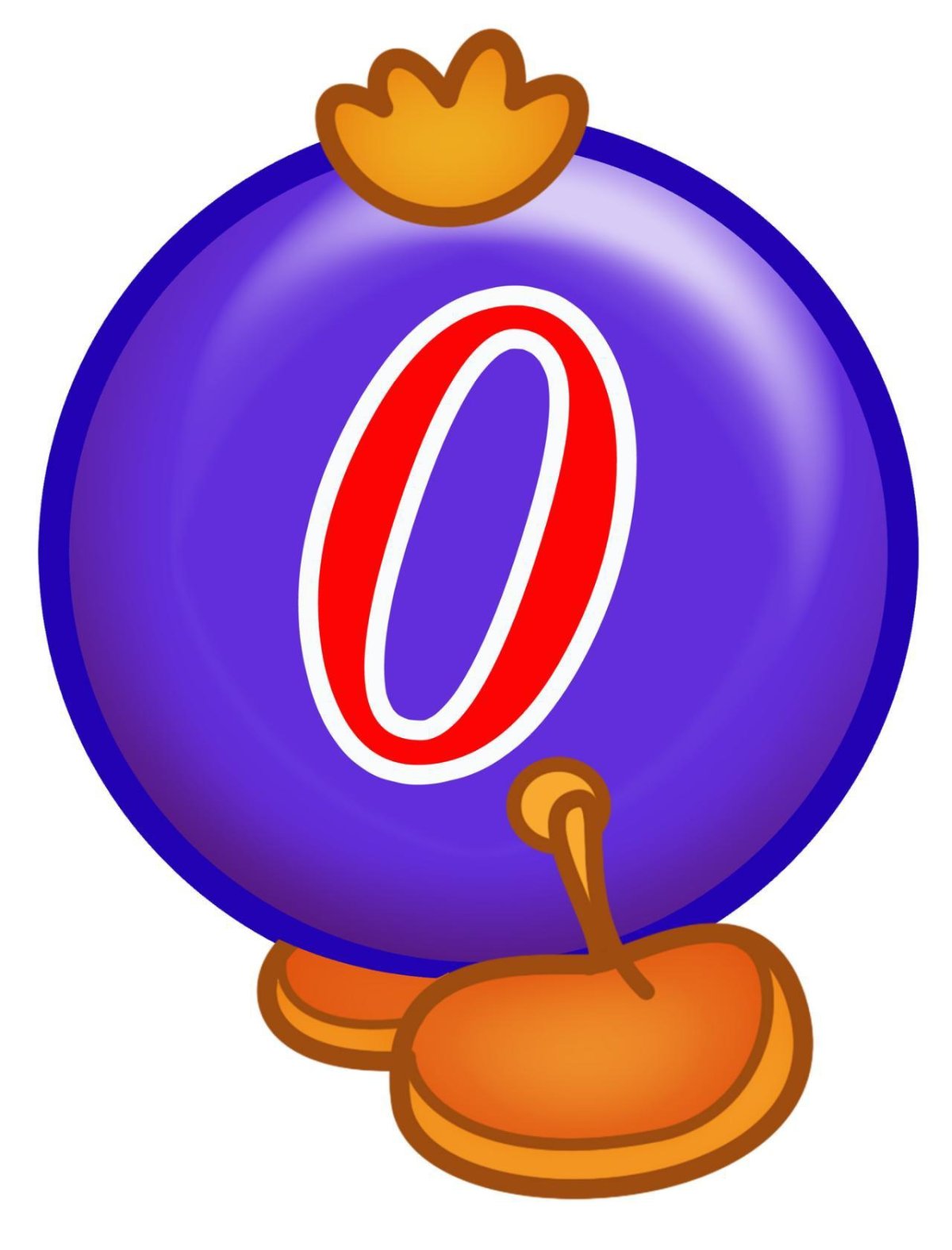 Гусеница с цифрами от 1 до 10