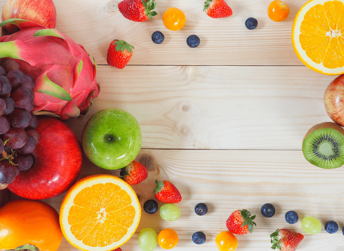 Фон из фруктов