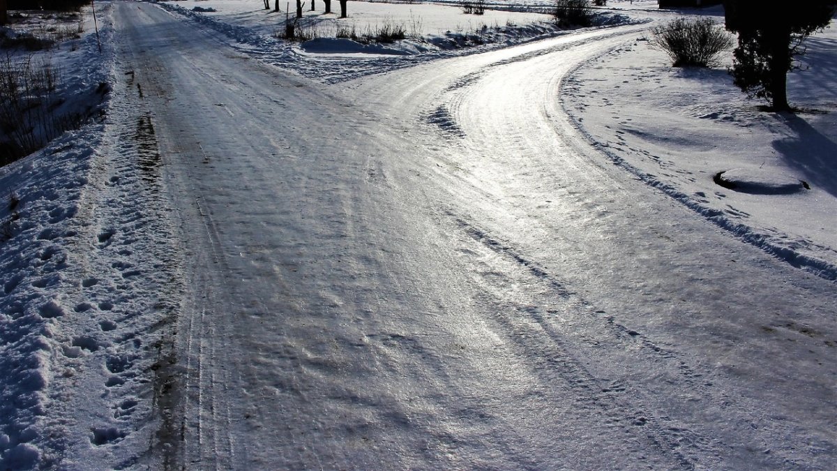 Гололед трасса