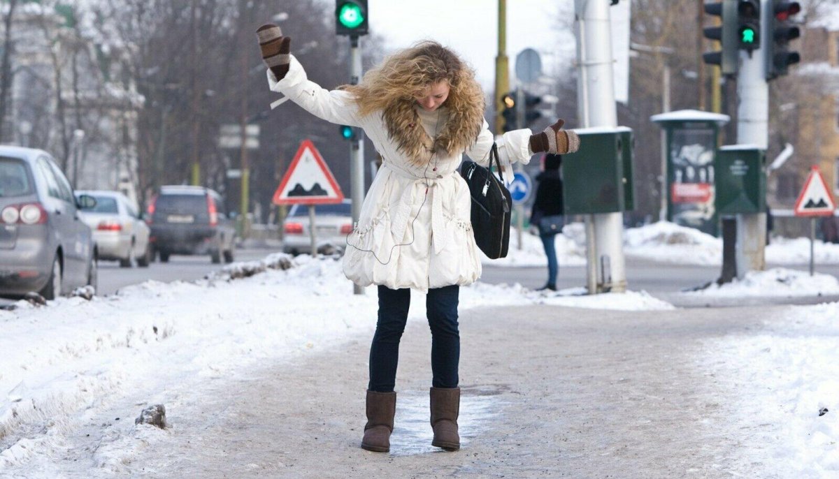 Сильная гололедица