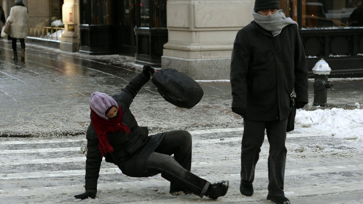 Гололедица зимой