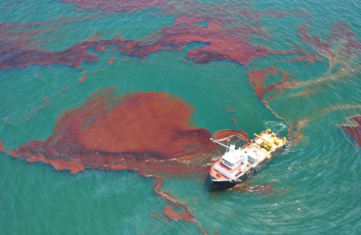 Большое мусорное пятно в тихом океане