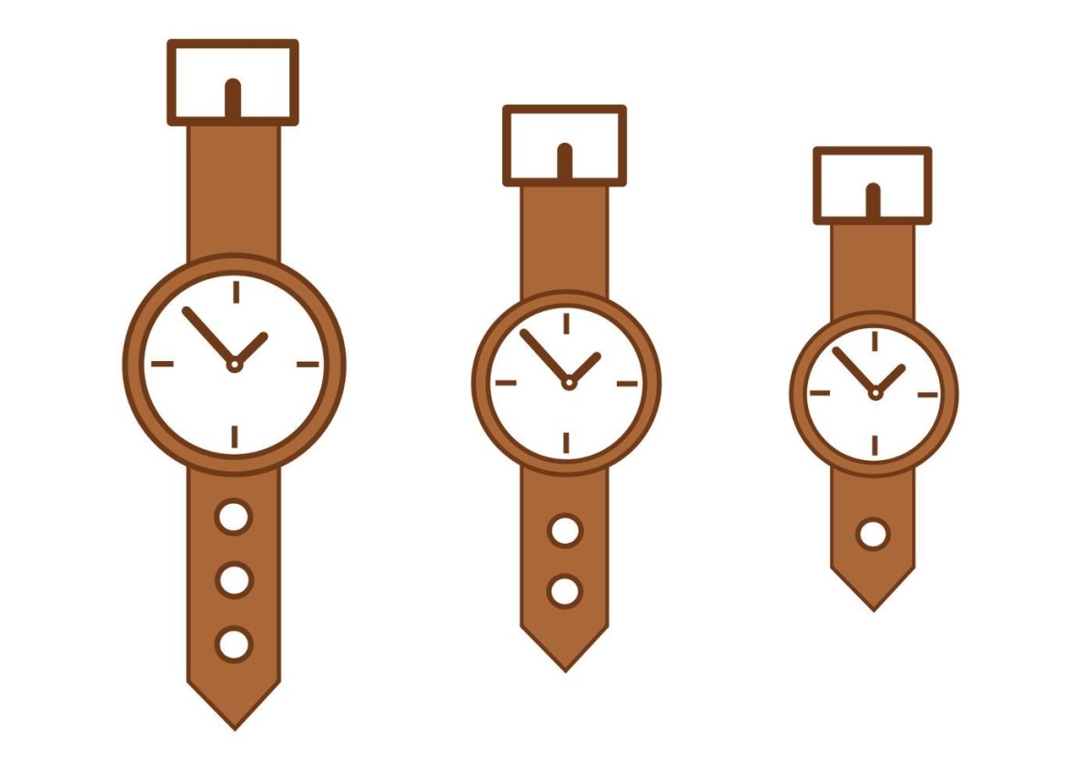 Векторные Винтажные часы