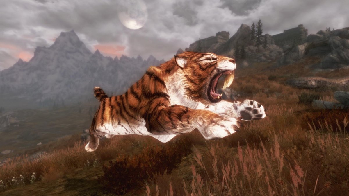 Скайрим Долинный Саблезуб